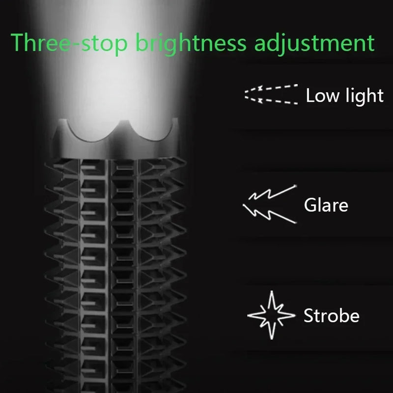 ដំបងបេស្បល LED ពិលអាលុយមីញ៉ូមអាចផ្តោតបានអាចពង្រីកបានភ្លឺខ្លាំងការពារខ្លួនដំបងយុទ្ធសាស្ត្រពិលសង្គ្រោះបន្ទាន់