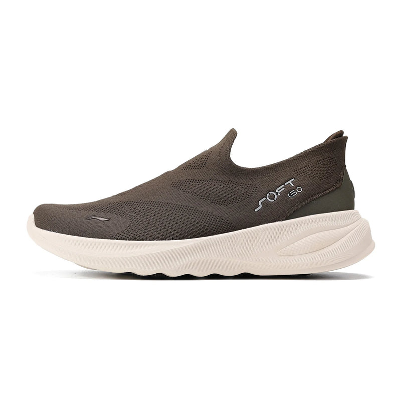 Li-Ning Men's SOFT GO 2 KNIT Slip-on Casual Walking Shoes Cushion Comfy Stable LiNing Mesh Jogging Daily Sports Sneakers AGLV017