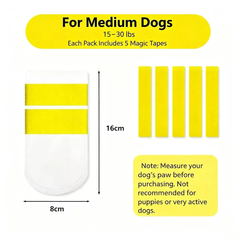 Disposable Dog Shoe Covers, Portable Anti-Dirty Pet Paw Protector Boots, Waterproof Dustproof Socks for Small Dogs Puppy Outdoo