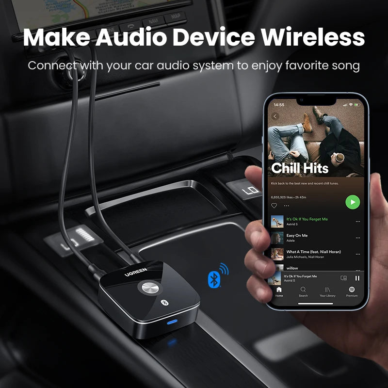 【RU special】 UGREEN RCA Bluetooth aptX / aptX HD For Speaker Earphones Adapter