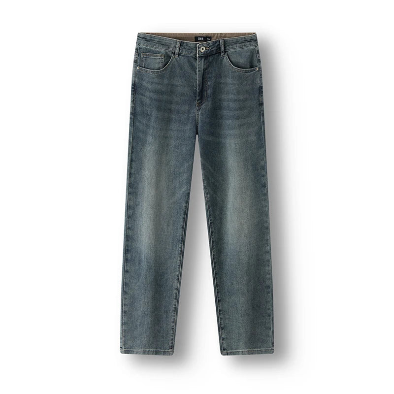 Semir Men Jeans Retro 2026 Straight Stretch Commuter Urban Casual Everyday Style Soft Comfortable Daily Wear Trendy Versatile