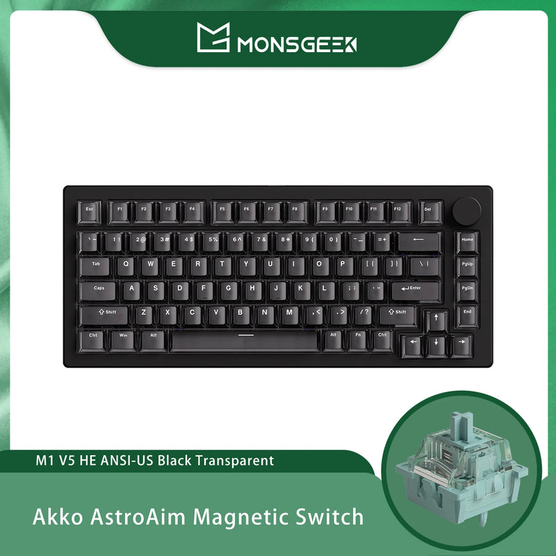 Akko MONSGEEK M1 V5 HE Magnetic Switch Keyboard 75% Rapid Trigger RT0.005mm 8K Polling Rate RGB Aluminum Gaming Keyboard Gasket