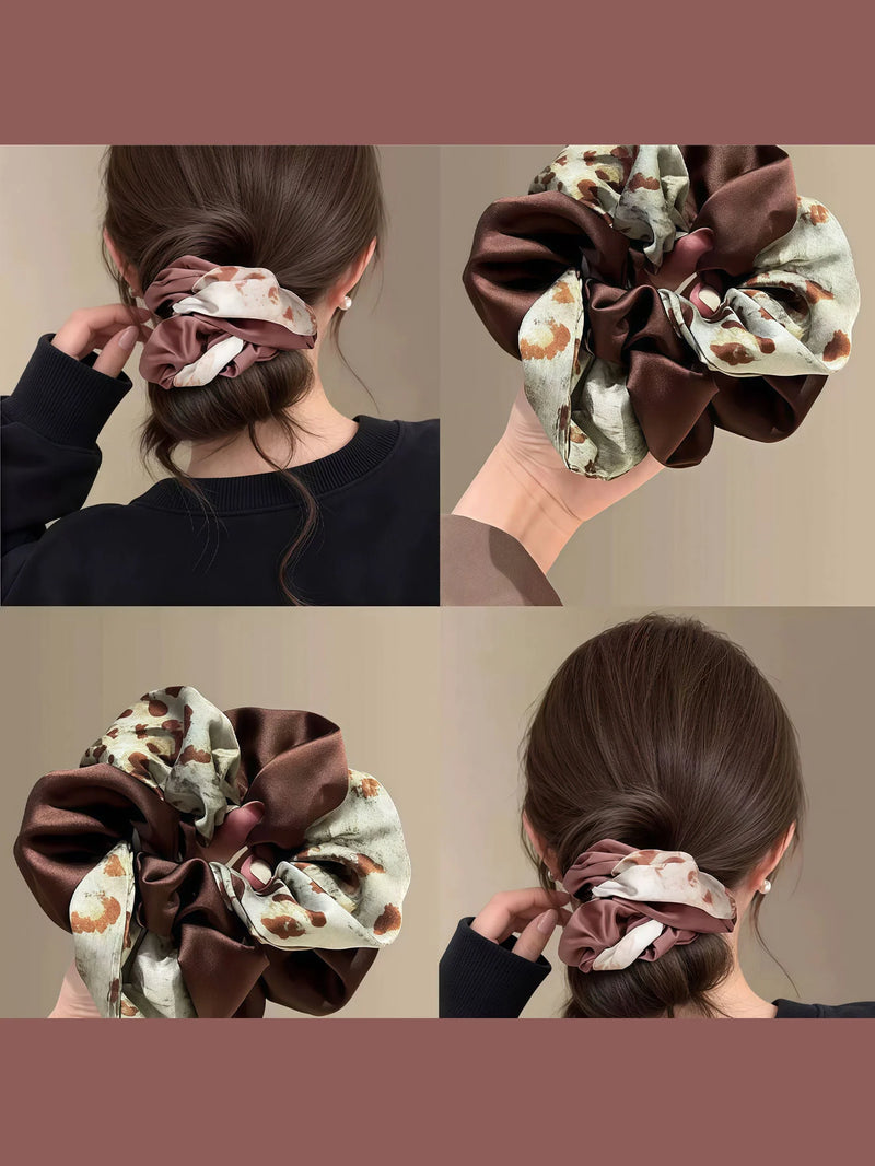 Maruko Large Intestine Hair Hoop 2026 New Sensation Head Flower Disc Hair Artifact Head Rope Advanced Intesti