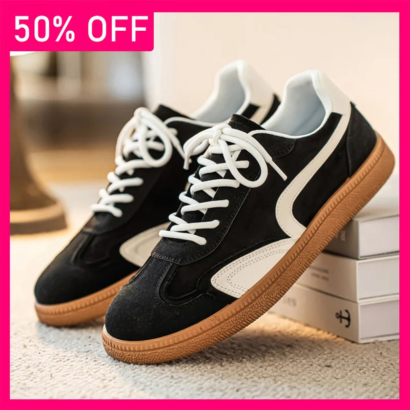 Men Board Shoes 2026 Spring New Item Suede Leather Low Cut Breathable Fashionable Comfortable Versatile Casual Sports Mens Shoes