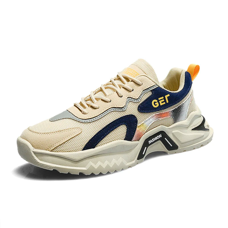 Men's Korean trend casual sports shoes four season soft sole non-slip comfortable outdoor running shoes fashion student sneakers