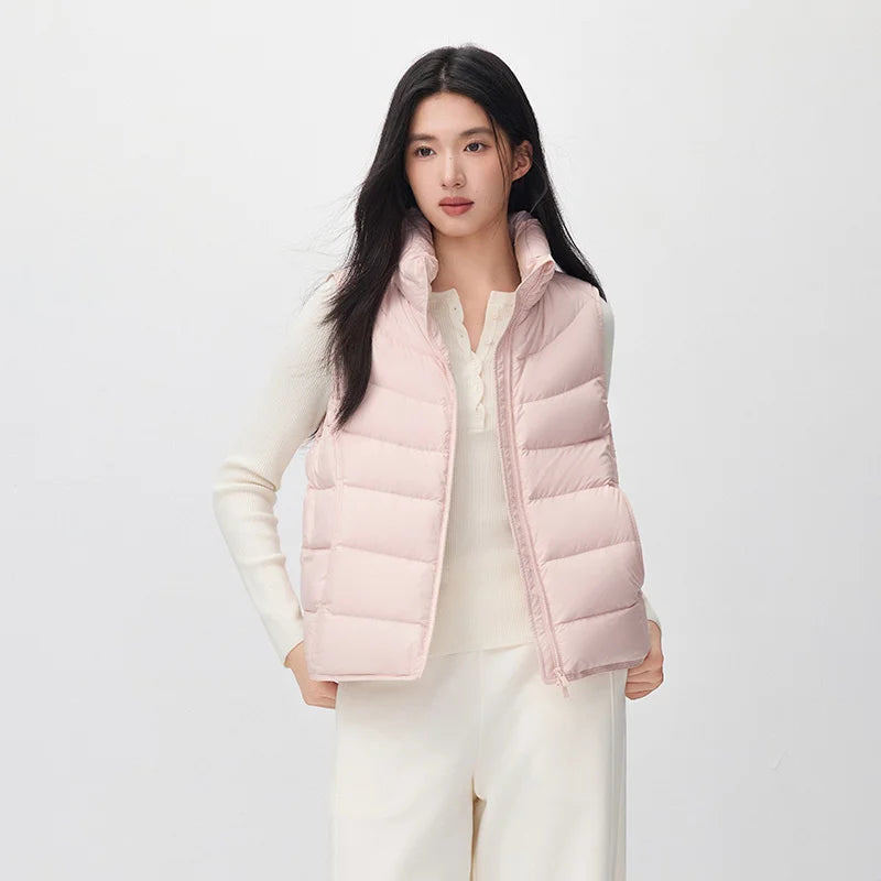 អាវកាក់ Semir សម្រាប់នារី ការពារទឹក ទម្ងន់ស្រាល ៩០ ភាគរយ ធ្វើពីរោមចៀម ក្រណាត់ទន់ ងាយស្រួលពាក់ប្រចាំថ្ងៃ រដូវរងាថ្មីឆ្នាំ ២០២៦