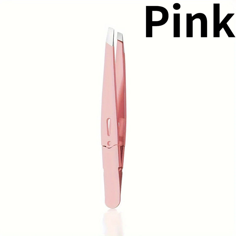 1PC Eyebrow Tweezers Precision,Durable Stainless Steel Tweezers,Eyebrow Tweezer,Daily Beauty Essentials.Color tweezers