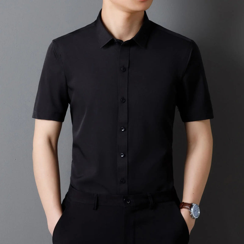 Deep Purple Men's Dress Shirt, Perfect for Weddings, Parties, Business Events, and Performances. White,Black,Blue,Red,Gray,Pink.