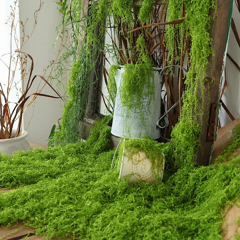 Artificial moss filaments moss lawn people fake moss do not fade DIY scene layout