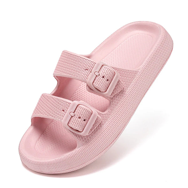 Summer Unisex Adjustable Slides Slippers Men Women Thick Sole Bottom Platform Slippers EVA Anti Slip Slippers Big Size 47 48 49
