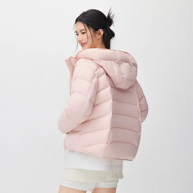 Semir Women Down Jacket 90 Percent Down Fill Water Repellent Loose Fit Hooded Versatile Quilted 2026 New Winter Daily Wear