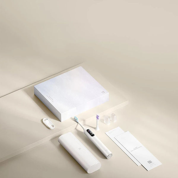 ច្រាសដុសធ្មេញអគ្គិសនី MIJIA Sonic Vibration Pro ប្រអប់អំណោយពណ៌មាសស ឆ្លាតវៃ ៤ របៀប ការពារទឹក IPX8 អេក្រង់ LED និងសោរសម្រាប់ធ្វើដំណើរ