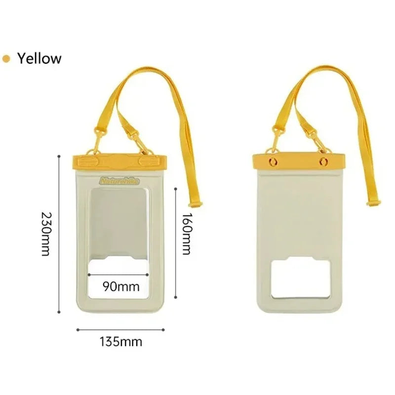 Naturehike Cell Phone Waterproof Bag IPX8 PVC Surfing Swimming Phone Bag Portable Cell Phone Bag Beach Diving Snorkeling Bag
