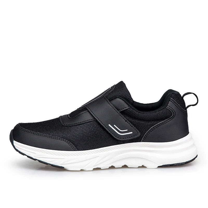 Men's Adjustable Easy Top Wings Diabetic Shoes Sporty Walking Sneakers for Elderly Soft Comfort Hook & Loop Open Shoes Sports