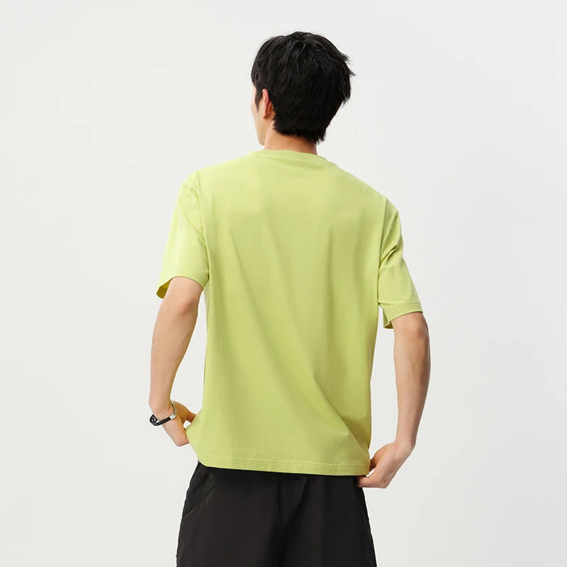 Semir Men Tshirt Moisture Wicking Quick Dry Letter Print Knit Short Sleeve 2026 Couple Fashion Casual Daily Top Wear
