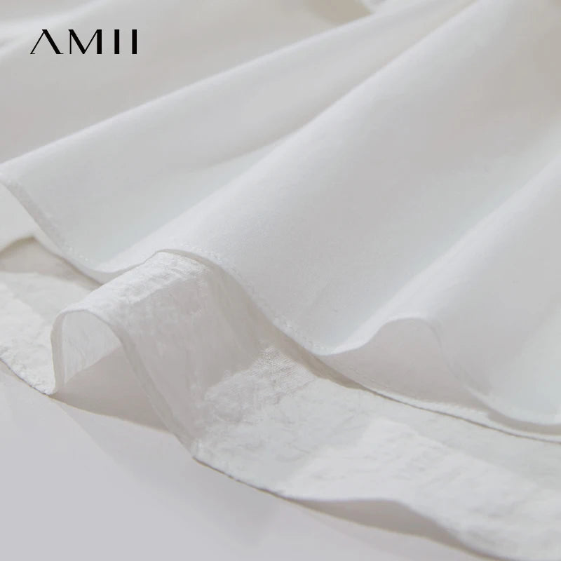 រ៉ូប Amii Minimalism សម្រាប់នារី រដូវក្តៅ ឆ្នាំ២០២៥ រ៉ូបការិយាល័យថ្មី រចនាបទបែប Bandeau រាងអក្សរ A រ៉ូបផ្កា រ៉ូបវែង 12542234