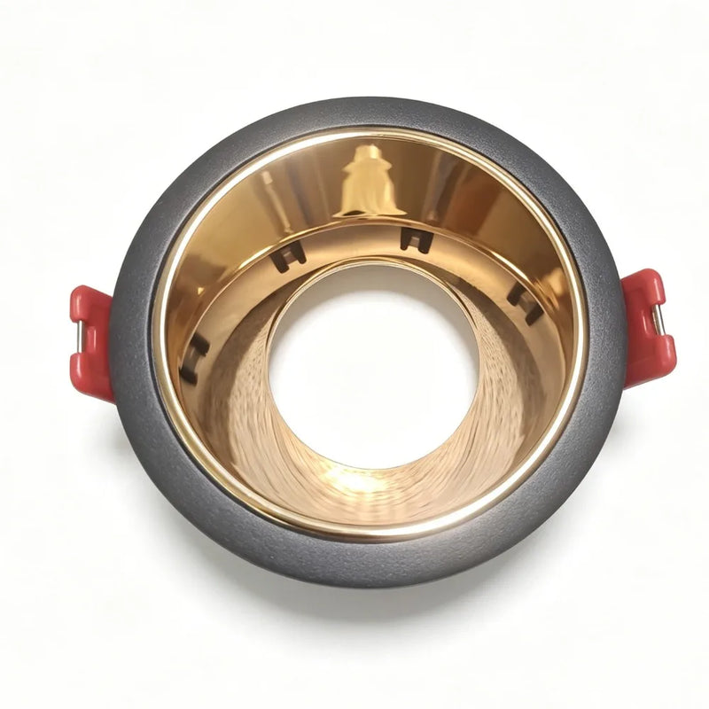 JOYINLED 1/10PCS Round Recessed Downlight Ceiling Spotlight Frame, Cutout 63mm GU10 MR16 Bulb Holder Housing Trim Frame