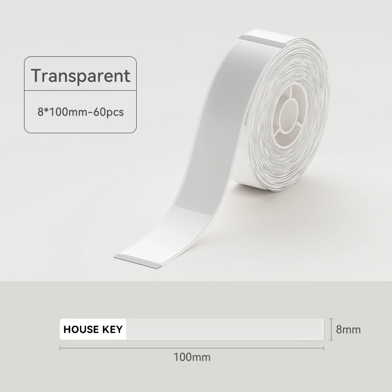 1 Roll Niimbot Transparent Label Sticker Scratch-Resistant Anti-Oil Label Paper for D11 D110 D101 H1S Thermal Label Printer