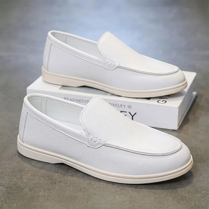 Men's slip on casual shoes Four Seasons new breathable lightweight soft-sole comfort outdoor youth party sports tide board shoes