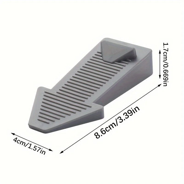 1/2pcs Heavy-Duty Plastic Door Stoppers for Bottom of Door on Floor, Stackable Adjustable,Prevents Drafts,Highquality Material ﻿