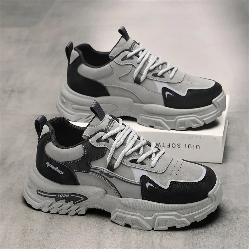 Chunky Sneakers Four Season Breathable Lightweight Outdoor Casual Walking Shoes Fashion Soft Sole Sports Running Shoes Board Sho