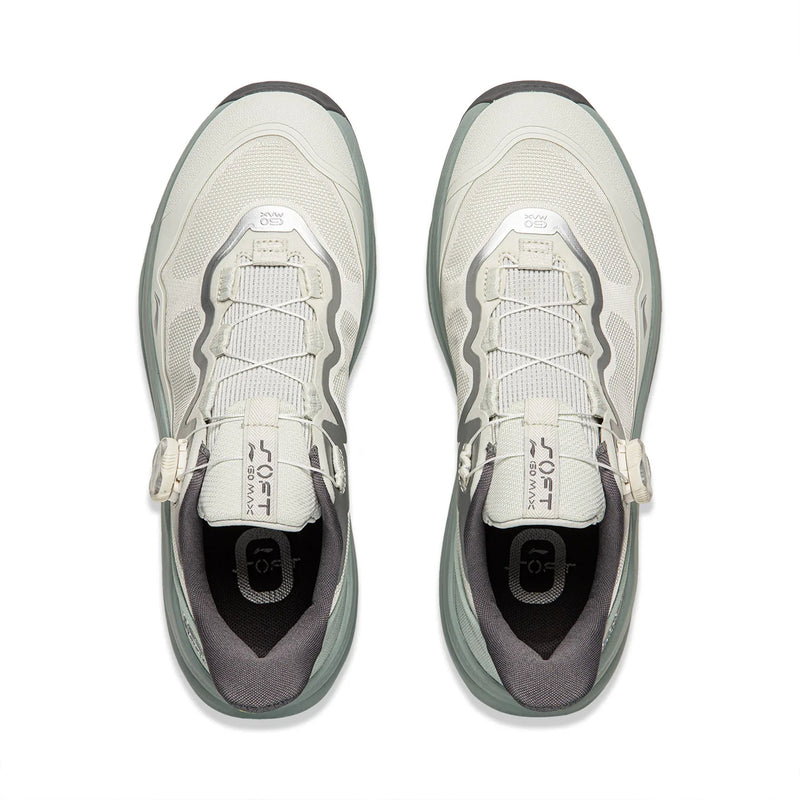 ស្បែកជើងកីឡា Li-Ning Unisex SOFT GO MAX 2 COMFOAM MAX Cushion កែងក្រាស់ រចនាបថទាន់សម័យ ស្បែកជើងដើរធម្មតា AGLW131