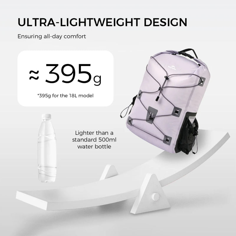 Naturehike 2026 Far Mountain 18/25L Lightweight IPX6 Waterproof Bag Outdoor Portable Breathable Camping Water Sports Backpack