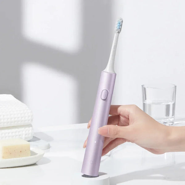 ច្រាសដុសធ្មេញអគ្គិសនី MIJIA T302 Sonic - 31,000 RPM, ថ្ម 150 ថ្ងៃ, ក្បាលច្រាសដុសធ្មេញ DuPont គ្មានទង់ដែង, ការពារទឹក IPX8, 4 របៀប