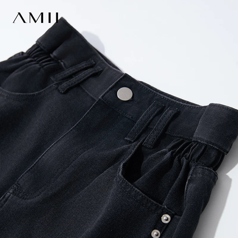 ខោខូវប៊យខ្លី AMII ធ្វើពីកប្បាសមានផាសុកភាព រលុងសម្រាប់ស្ត្រីរដូវក្តៅឆ្នាំ ២០២៥ ធម្មតាត្រង់បែបវីនថេចសម្រាប់ស្ត្រីការិយាល័យ ខោខូវប៊យទាន់សម័យ 12542245