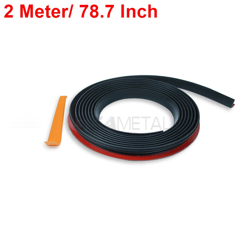 SEAMETAL Car Window Seal Strip Auto Rubber Side Window Filler V Shape Sealing Strips Noise Insulation for Car Window Lift 1/2/4m