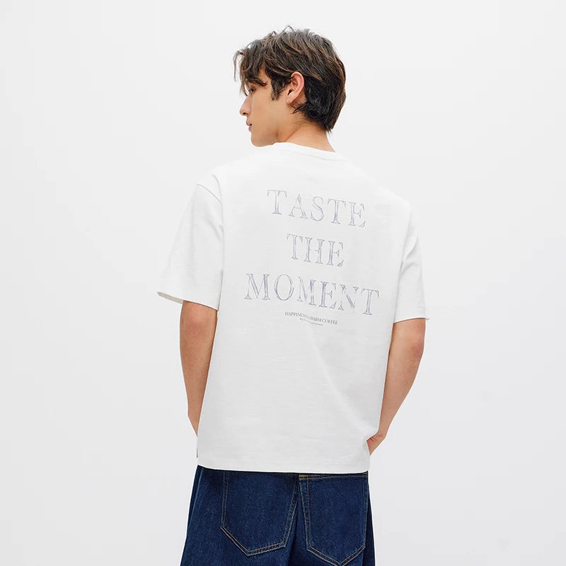 Semir Unisex Tshirt Linen Like Texture Short Sleeve Fun Graphic Print Summer 2026 Trendy Everyday Casual Style Top