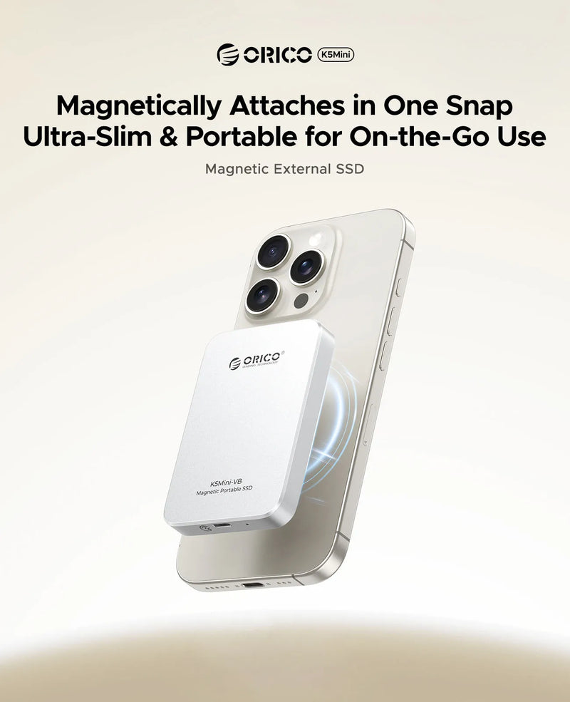ORICO 560MB/S Portable SSD USB3.2 PSSD 480GB External SSD for iPhone 17 16Pro/Max ProRes 4K ProRes K5MINI-VB