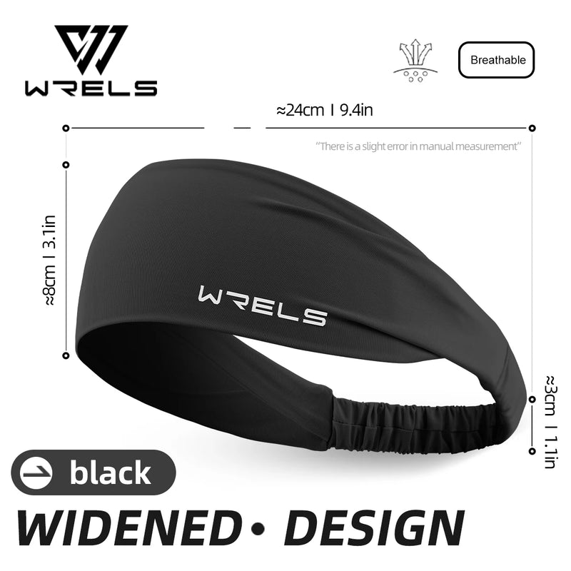 WRELS Sports Sweatband Hairband Women's Headwear Anti-Sweat Gym Fitness Sweat Guide Antiperspirant Band Running Headband