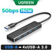 UGREEN USB 3.0 Hub 4 Ports USB HUB Slim for Mouse, Keyboard Compatible with MacBook Pro Air Laptop Desktop PC Xbox PS5 Splitter 15CM CHINA