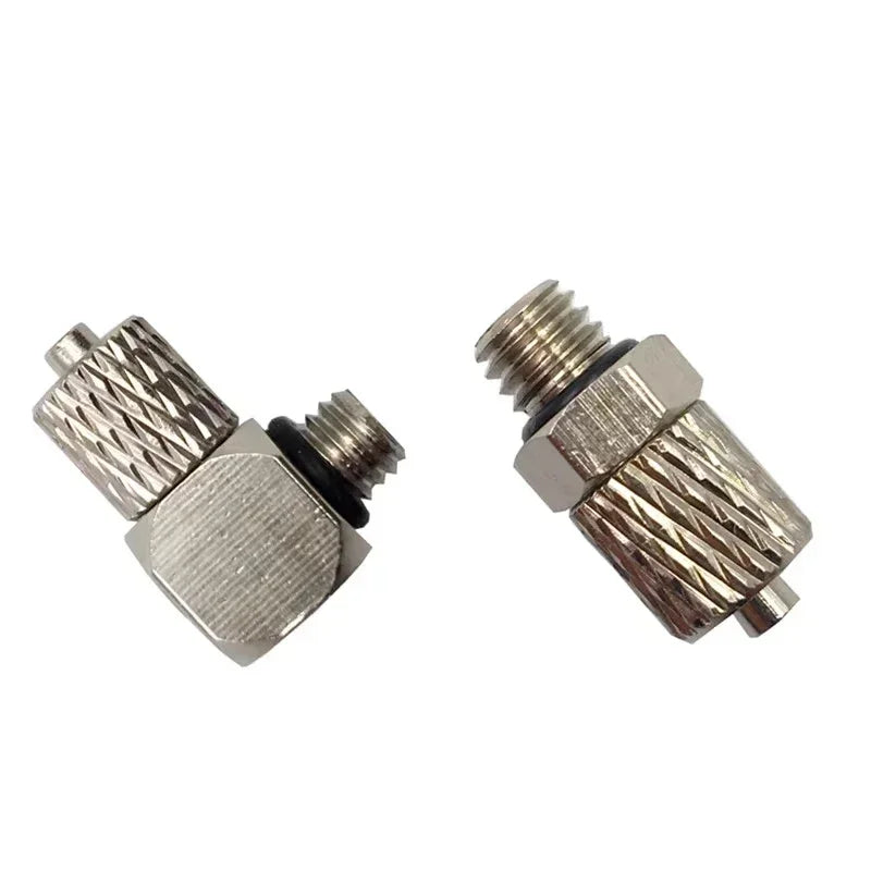 Male Thread M3 M4 M5 M6 -Air Tube 3mm 4mm 6mm OD Mini Pneumatic Pipe Connector Screw Through Quick Fitting Fast Twist Joint