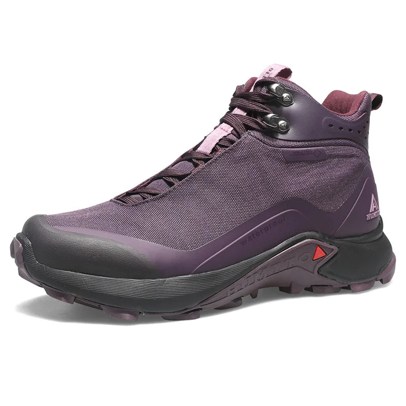 HUMTTO Waterproof Hiking Shoes Women Winter Sports Black Luxury Designer Outdoor Sneakers Woman Trekking Ankle Boots for Womens