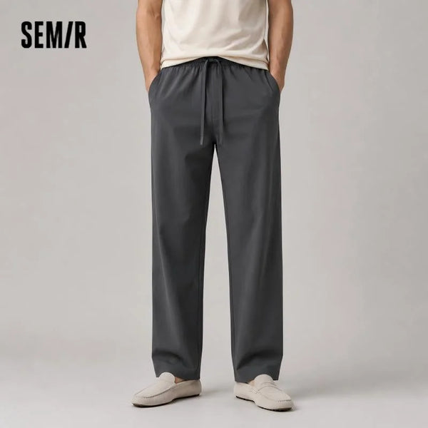 ខោបុរស Semir លាតសន្ធឹង 2026 ចង្កេះយឺត រាងសាជី រចនាប័ទ្មទីក្រុង ធម្មតា ប្រចាំថ្ងៃ ទន់ មានផាសុកភាព ពាក់ប្រចាំថ្ងៃ ទាន់សម័យ អាចបត់បែនបាន