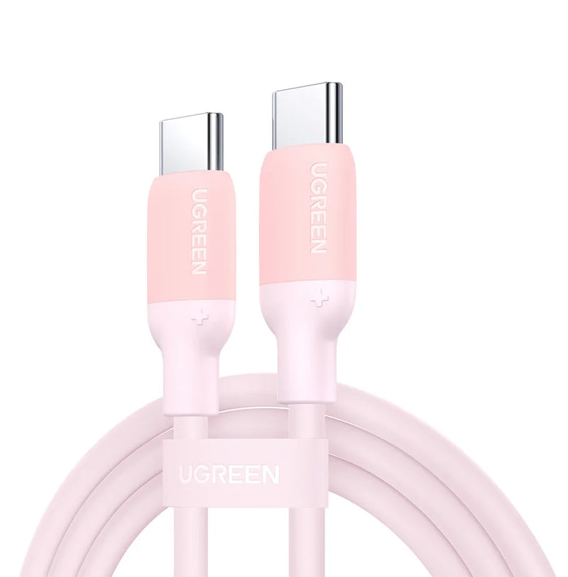 UGREEN Soft Silicone USB C To USB C Cable PD60W Fast Charging Cord for iPhone 17/16/15 Samsung 3A Flexible Liquid Silicone Wire