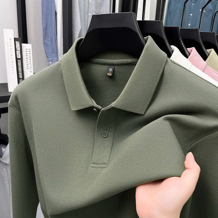 Premium Cotton Polo Shirt - Bright Yellow Green (17 Colors Available) | 260g Mercerized Pima Cotton | Classic Essential Style
