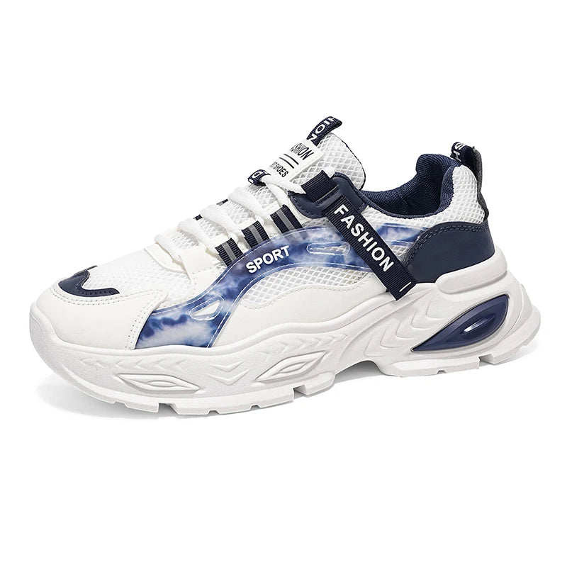 Chunky Sneakers Four Seasons Men's Breathable Light Soft Sole Non Slip Comfort Outdoor Running Shoes Versatile Casual Sport Shoe