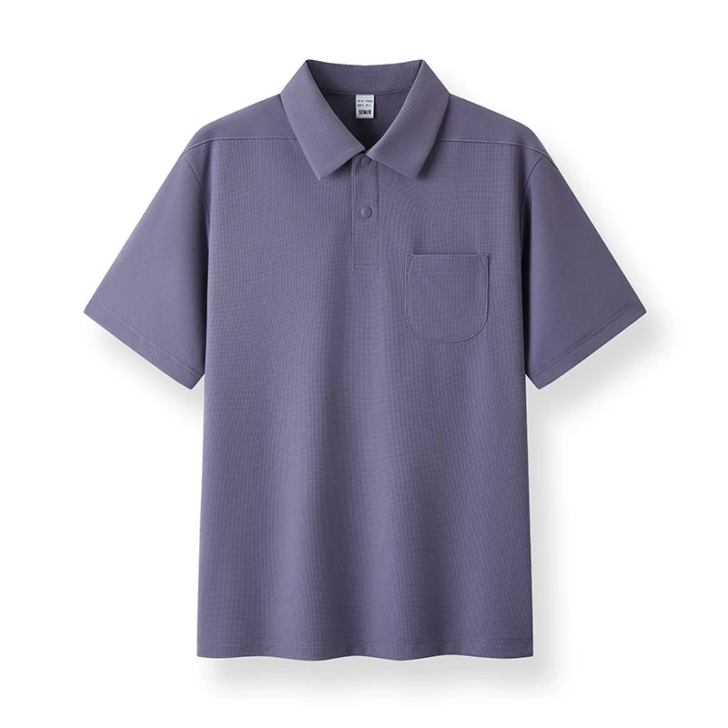 Semir Mens Polo 2026 Slightly Loose Lapel Knitted Cool Feeling Fashion Stereo Split Casual Soft