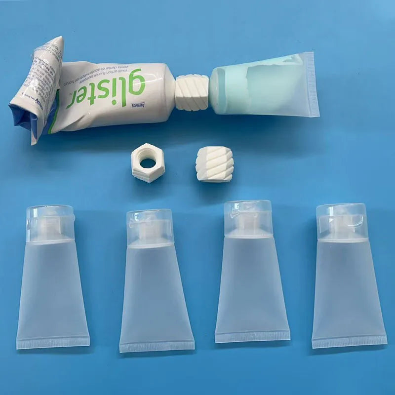 Travel Bottles,Bottle Adapters,Convenient Toothpaste Facial Cleanser Refill Home Additions.Travel Toiletry Set
