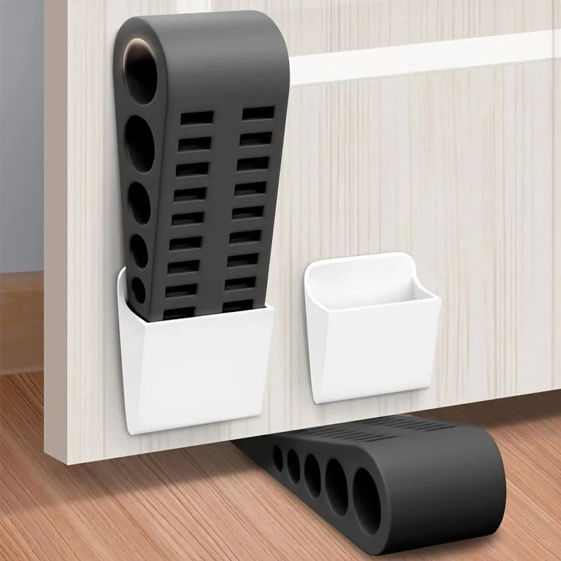 1pc Door Wedges for The Bottom of Doors - Set of Two with a Holder, for Use in Homes, Offices, Dorms, Classrooms, And Garages.