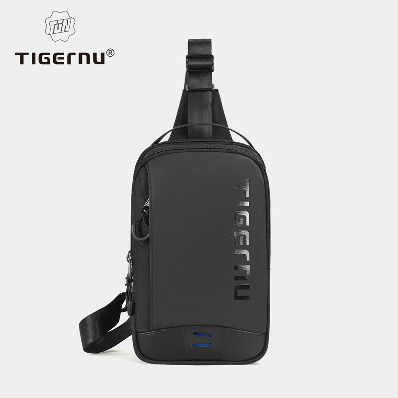 Tigernu Chest Bags For Men Cool Style Men Shoulder Bag 9.7inch IPad Bag Casual Male Crossbody Bag Lightweigt Mini Bags Messenger