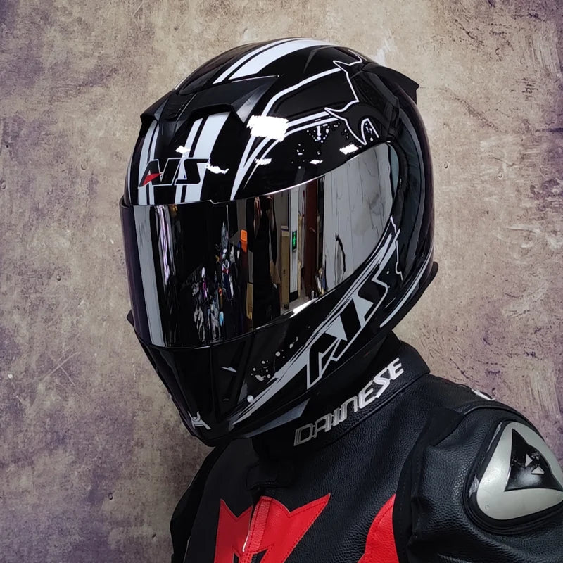 AIS helmet electric motorcycle hard hat full helmet four-season summer casque moto