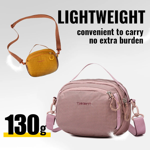 WRELS Single Bag Waterproof Crossbody Sling Bag Lightweight Adjustable Small Shoulder Purse Men Women Sports Travel Handbags