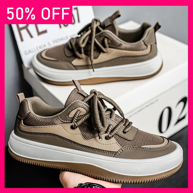 Men Sports Shoes Summer Mesh Breathable Comfortable Casual Shoes Flat Bottom Anti Slip Fashion Versatile Outdoor Fitness Shoes