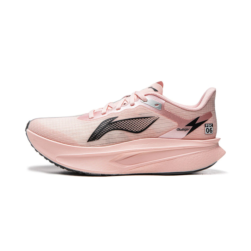 ស្បែកជើងរត់ប្រណាំង Li-Ning សម្រាប់នារី FEIDIAN 6 CHALLENGER SUPER BOOM ធ្វើពីកាបូនហ្វាយប័រ LiNing Competition Sneakers ARMW004