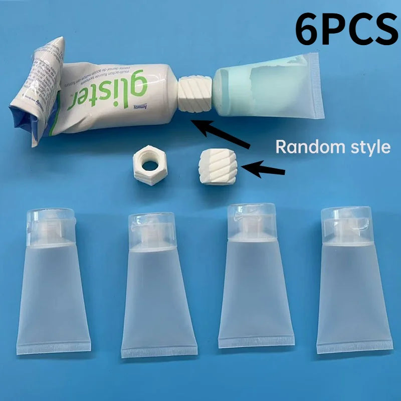 Travel Bottles,Bottle Adapters,Convenient Toothpaste Facial Cleanser Refill Home Additions.Travel Toiletry Set