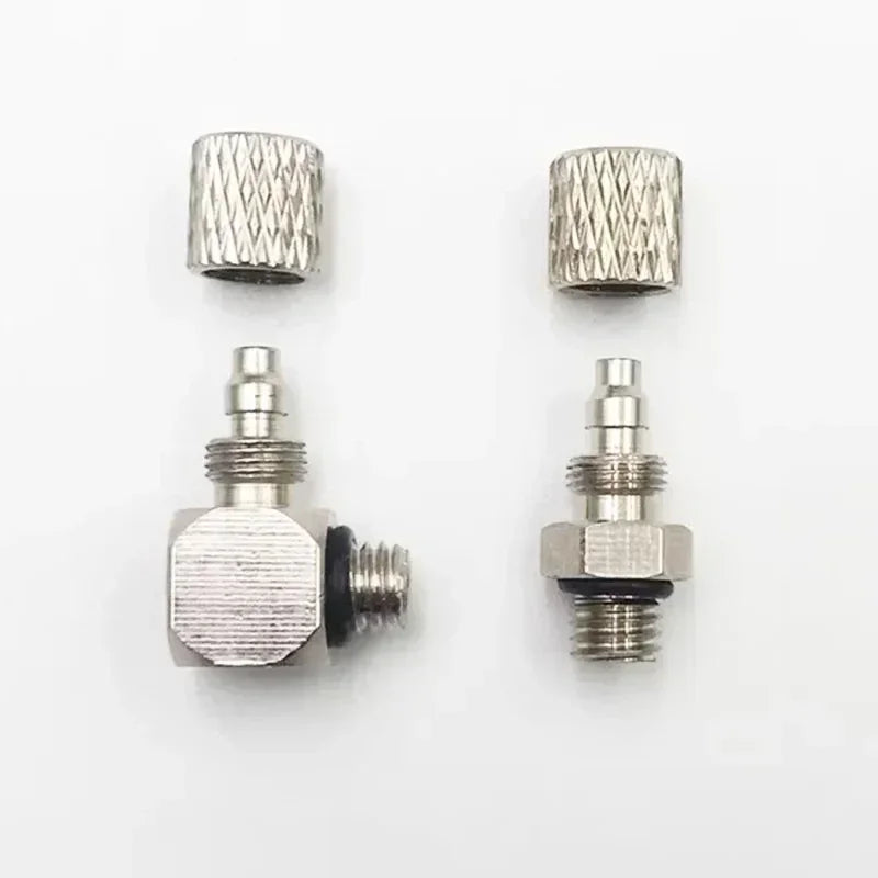 Male Thread M3 M4 M5 M6 -Air Tube 3mm 4mm 6mm OD Mini Pneumatic Pipe Connector Screw Through Quick Fitting Fast Twist Joint